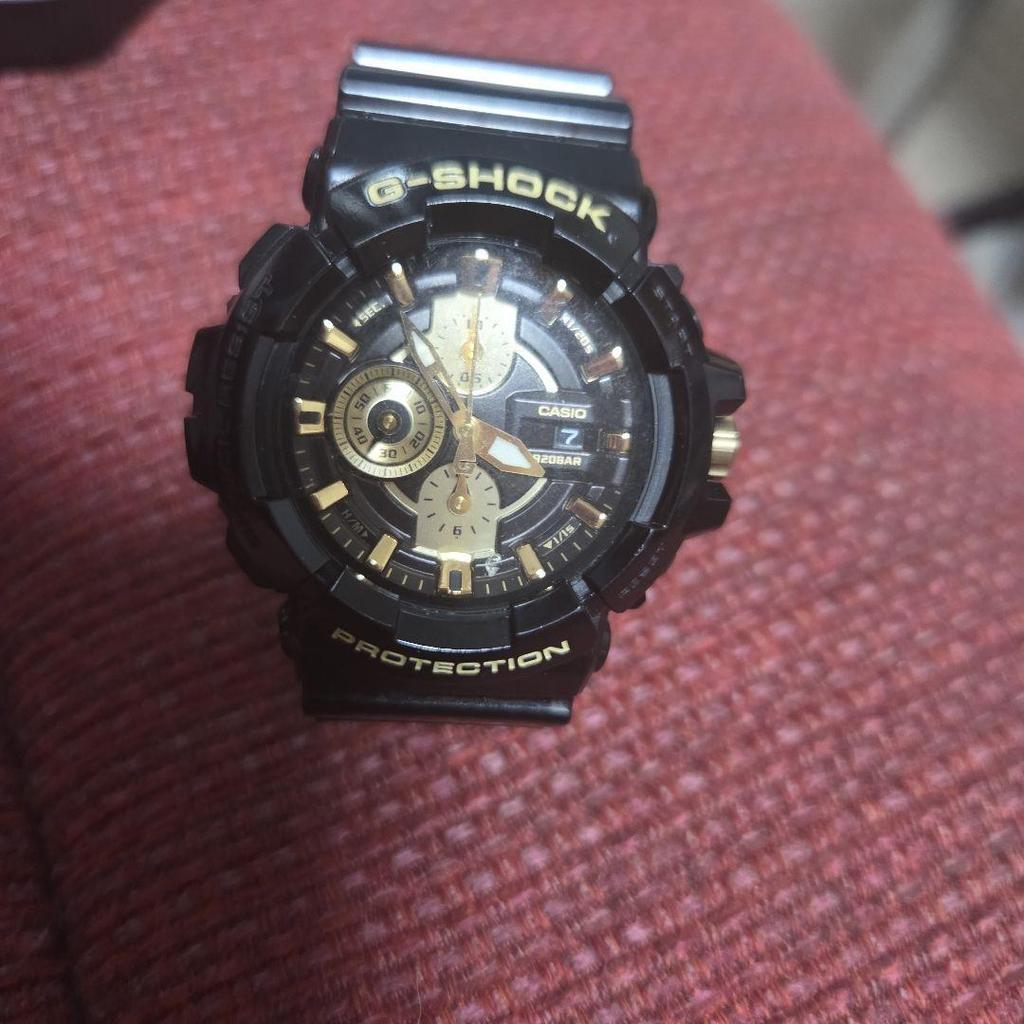 Used CASIO G-SHOCK Watch Black Gold