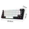 Rgb Keyboard Compact 61-key Wired Mechanical Gaming Keyboard with Rgb Light Design for Lightweight Computer Use