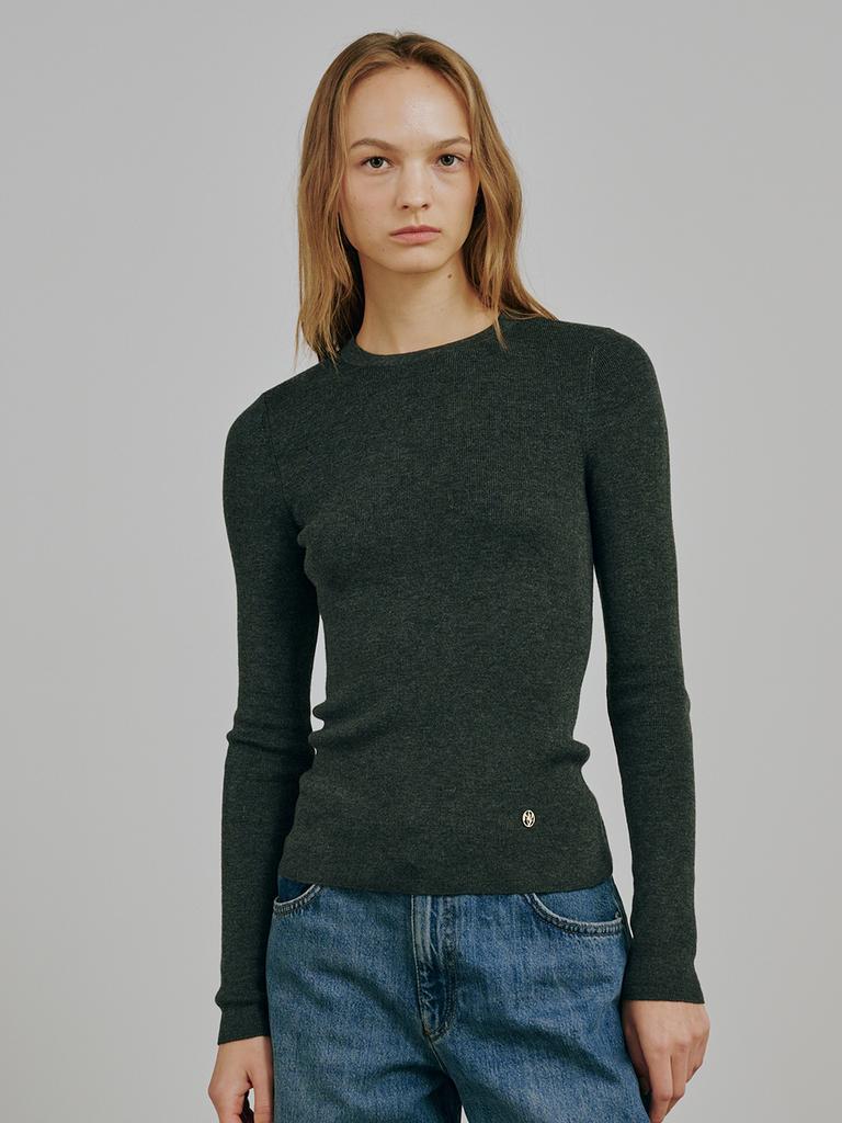 NOUVE Round Neck Wool Knit - 4 Colors