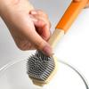 Cleaning Brush Kitchen Soft Plastic Long Handle Silicone Brush Dishes Scrub Pots Brush Decontamination Cleaning Brush