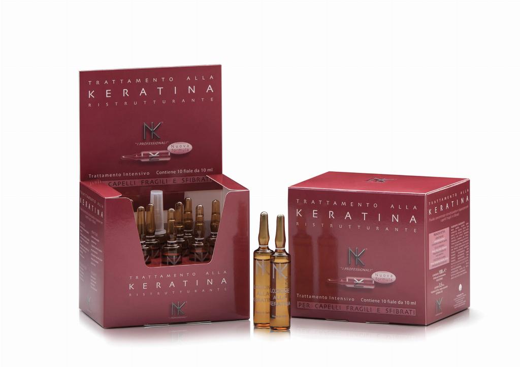 Nicky Chini Keratin Ampoules for Brittle, Brittle Hair 10 Pcs