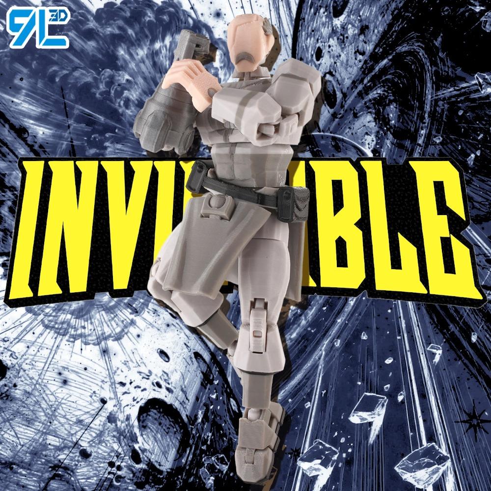 9L3D Dummy13 Lucky13 Conquest Action Figure Invin-cible Model Full Body Movable Toy Multi-Jointed Movable Robot 3D Printed Decor