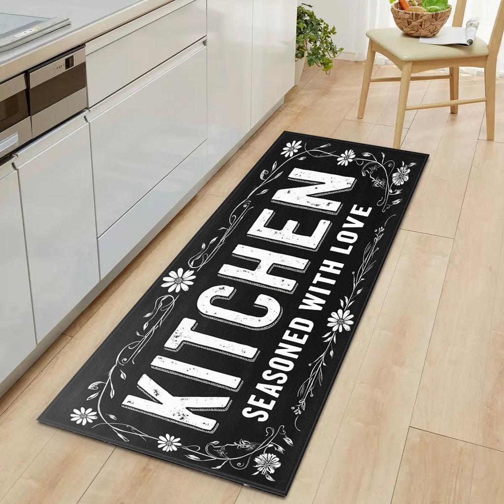 Langer Streifen Diatomit Fußmatte für Küche, Ölabsorbierende Fußmatte für Flur, Überbrückungsteppich, Heimdekoration