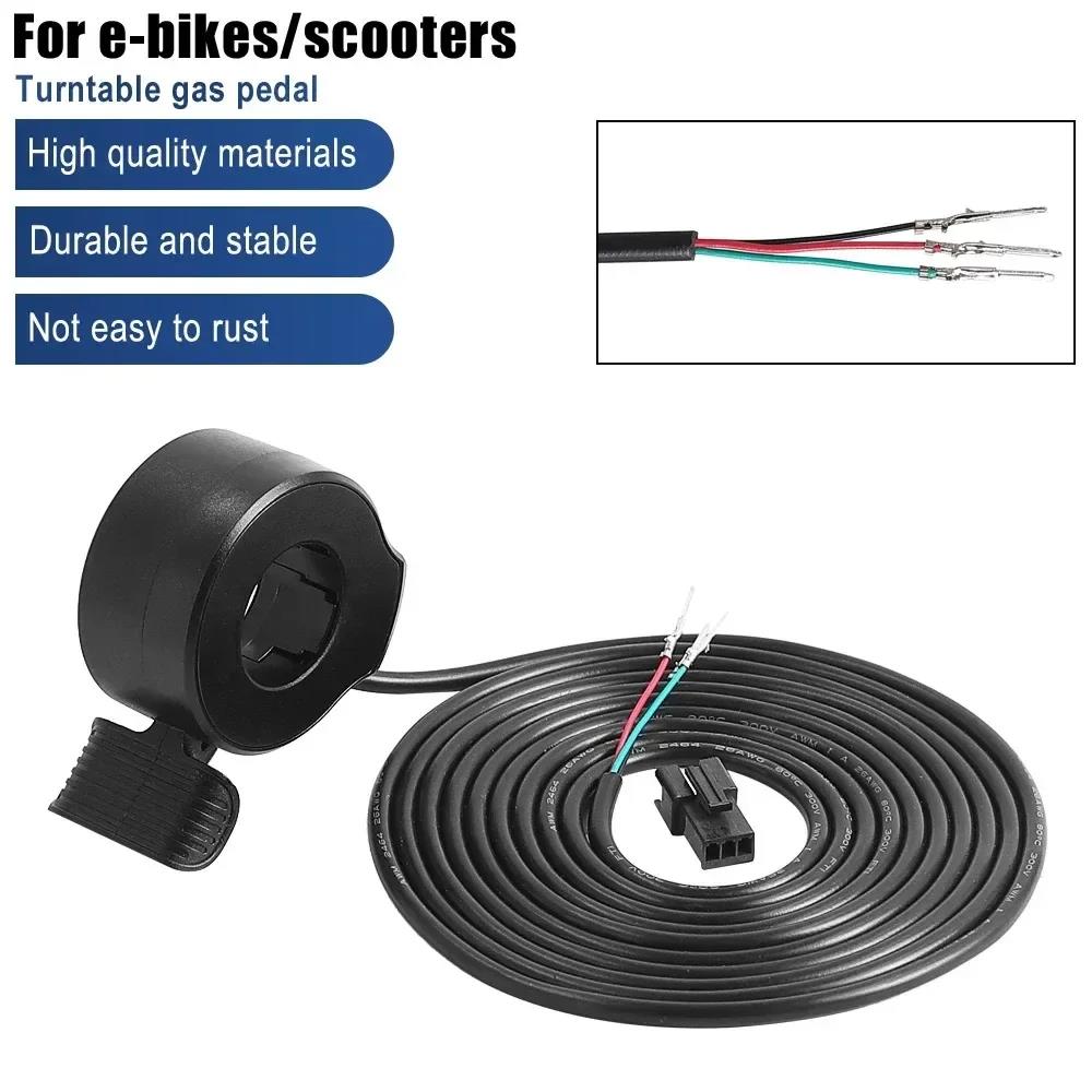 130X Speed Control 3 Pin Thumb Throttle Electric Bike Waterproof SM Plug Connector for Electric Scooters Bicycle Accelerator Throttles 2