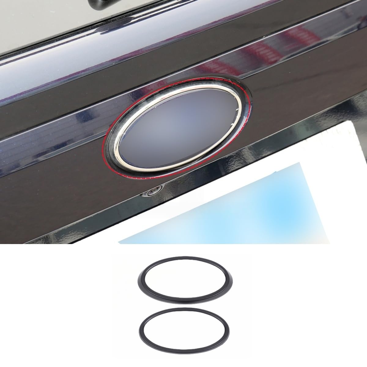 Subaru XV 2022 Эксклюзивное Декоративное Кольцо для Эмблемы Кольцо Декорации Логотипа Автомобиля Панель Кольцо Аксессуар Кольцо Декоративное чёрный