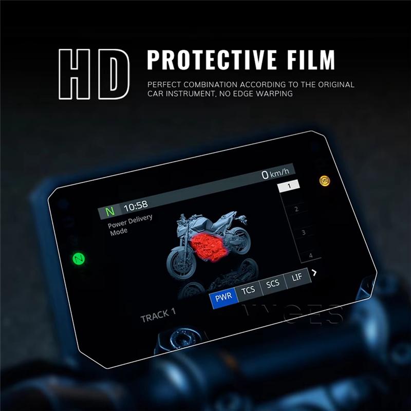 Precise Motorcycle Dashboard Screen Protector Instrument Film For MT-07 FZ-07 2023-2024 Accessories