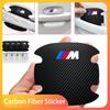 4pcs Car Door Handle Sticker Carbon Fiber Scratches Resistan For M MINI E70 F10 F20 F30 X5 X6 X1 M3 M5 M6 E71 F01 F02 F87