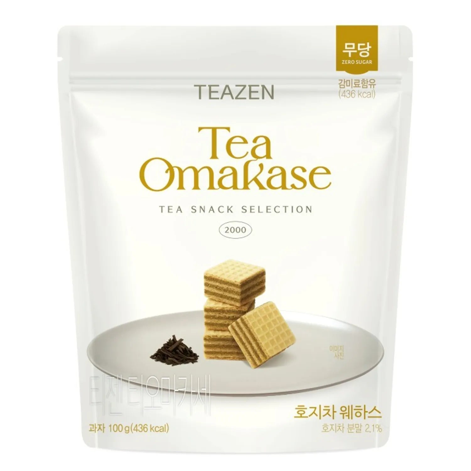 Teazen Hojicha Wafers Japanese Roasted Tea Crispy Snack 100g/3bag Crispy Snack 100g/3bag