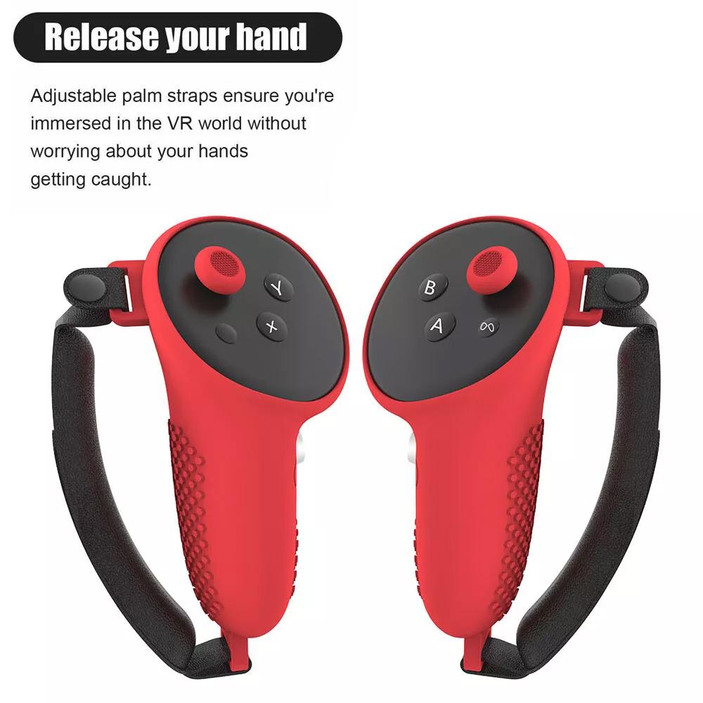 VR Zubehör Schutzhülle für Meta Oculus Quest 3 VR Touch Controller Silikonhülle Skin Griff