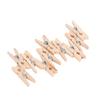 100Pcs Wooden Clothes Pins Mini Exquisite Workmanship Clothespins for Hanging Clothes Making Crafts Gifts Home