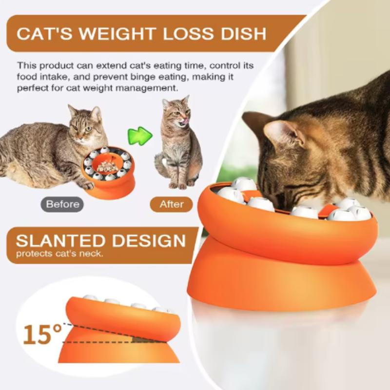 Popular Multifunctional Cat Supplies Leaky Slow Food Bowl Cat Self-Hi Interactive Toys Pet Cat Supplies