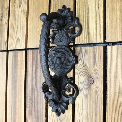 European Retro Atmosphere Garden Courtyard Cast Iron Craft Door Handle Home Wall Decoration Door Handle