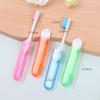 Compact Colorful Foldable Toothbrush: Portable, Multi-functional with Soft Bristles, Dustproof Design for Adults & Children