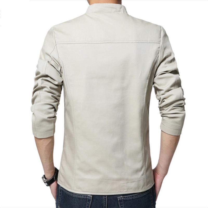 Bomber Jacket Men Stand Collar Mens Jacket Slim Fit Mens Blazer Casual Jackets Male Spring Autumn Thin Windbreaker