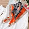 European and American style scarf women's square scarf 71cm fashion polka dot saddle pattern travel sunscreen shawl professional scarf scarf scarf
