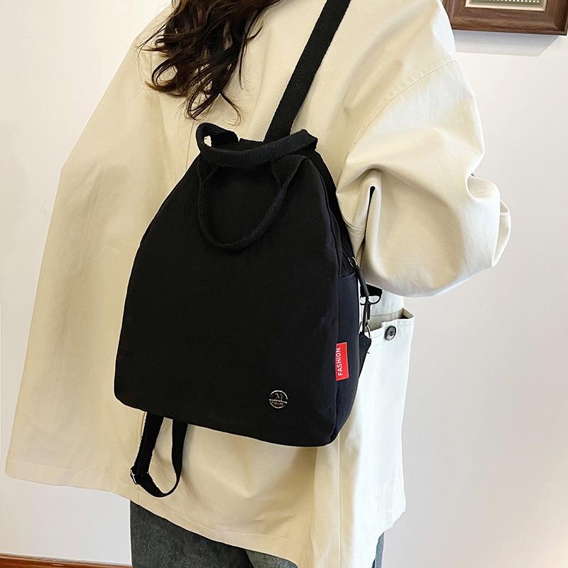 Schoolbag1011 Summer New Large-capacity Commuter Small Backpack Shoulder Handbag Women's Lightweight Cloth Backpack