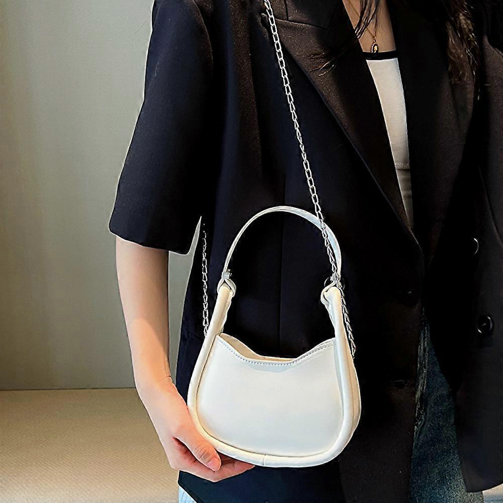 Spring and Summer New PU Leather Bag Joker Simple Shoulder Bag Hand Slung Underarm Bag