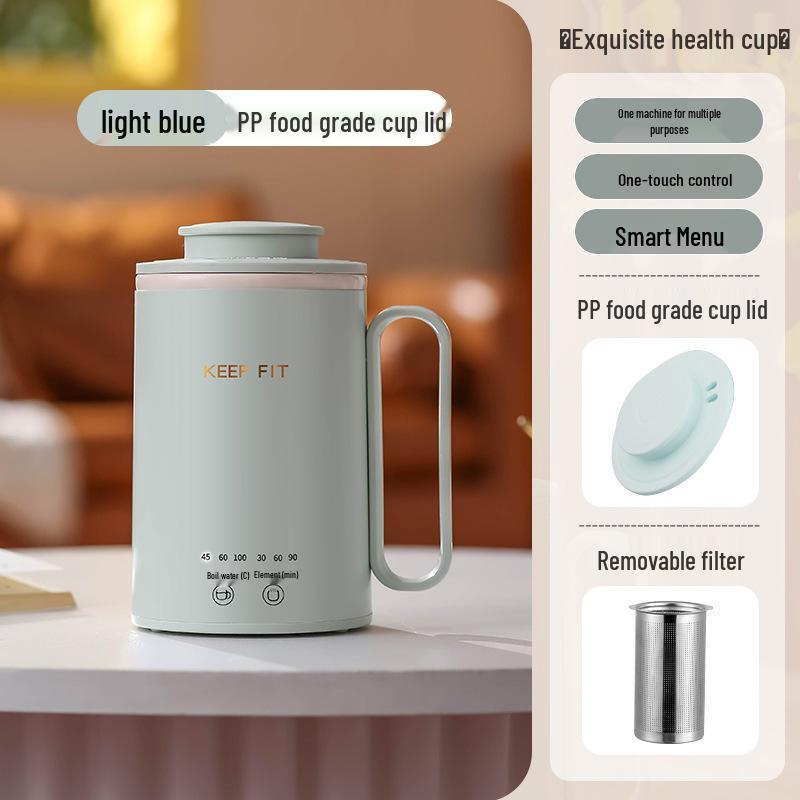 Portable Electric Tea Kettle with Timer and Infuser - All-in-One Stewing and Boiling Cup