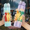 1PC The Army Colorful Figures 750ml Color Plastic Sports Water Bottle Leakproof Flip Straw Lid Suitable for Sports Office Home Use