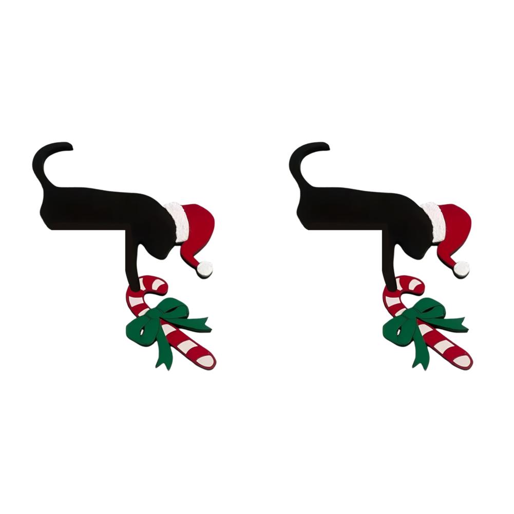 Świąteczne Nakładki na Drzwi Dekoracja Zimowa Świąteczna Dekoracja Narożnika Drzwi Znak Narożnika Drzwi Dekoracja na Aktywności Świąteczne Ornament