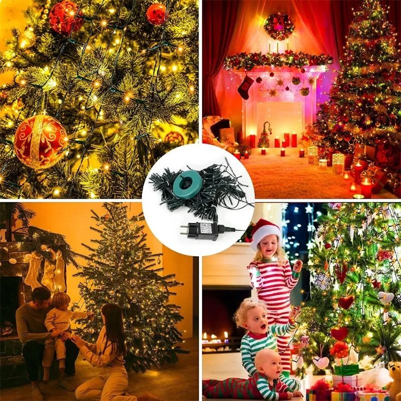 280LED Christmas Tree Lights String Holiday Outdoor Garden Fairy Waterfall Garland Lighs for Wedding New Year Easter Home Party