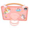 Tablet Case For iPad Air 11 /(2024)/Pro 11 /11 (2024)/(2022)/(2021)/(2020)/(2018)/Air (2022)/(2020) Handle Rotating Kickstand Unicorn Silicone Cover