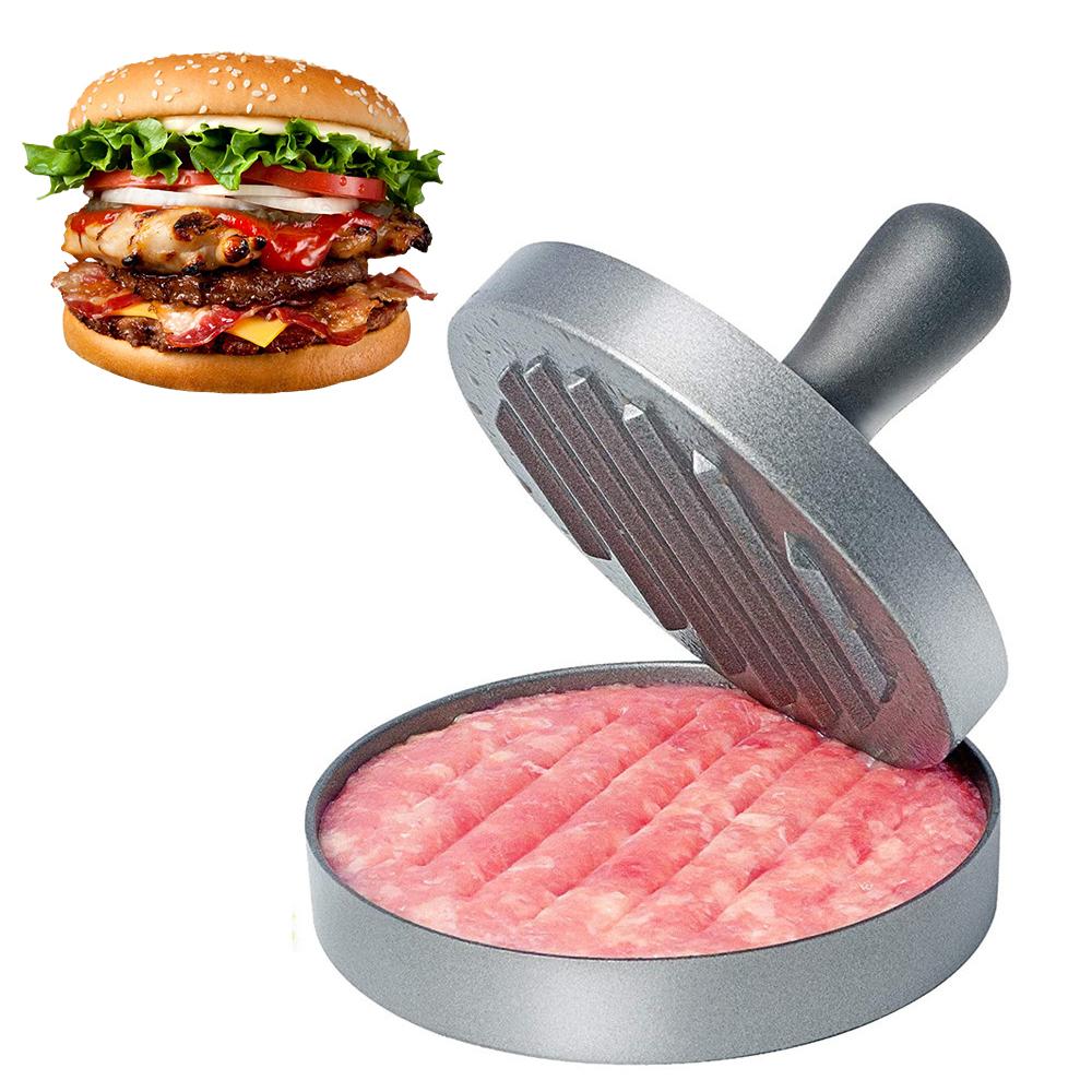 Household Food Mold Kitchen Gadgets Round Hamburger Mold BBQ Hamburger Meat Beef Pie Burger Meat Press Aluminum AlloyHousehold F