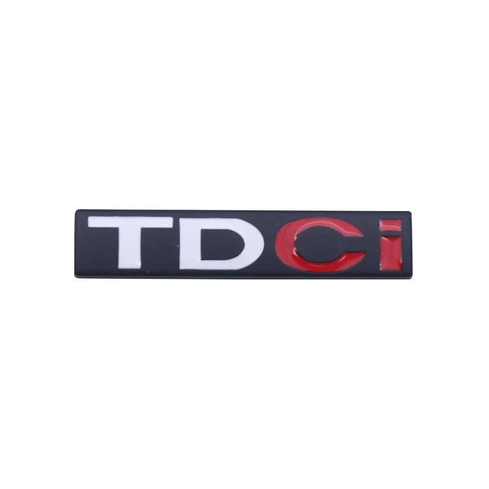 AJK1 3D Metal TDCI Letters Car Rear Trunk Emblem Badge Sticker Decals For Ford Explorer Kuga  Transit Accessories