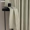 1PC LOZUJOJU Elegant Solid Color Blackout Curtain Double-sided Chenille Jacquard Thick Curtains for Bedroom Living Room Balcony Window for Home Decor