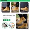 Men's Steel Toe Waterproof Work Shoes - Anti-smash, Anti-puncture, Anti-slip, Four Seasons