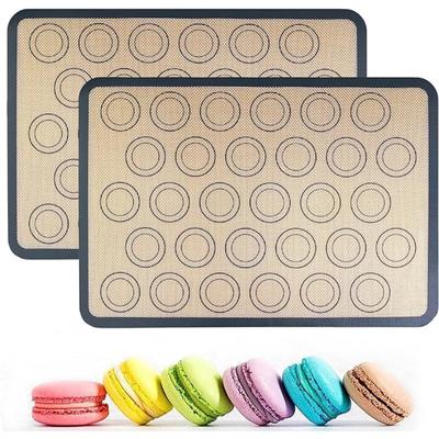 Újrafelhasználható szilikon sütőszőnyegek tapadásmentes sütőlapos sütőlapos sütőeszköz Sütemény/kenyér/macaroon konyhai sütőedények kiegészítők