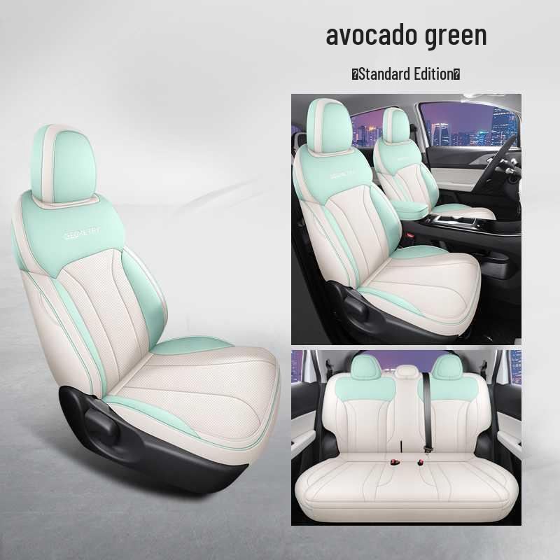 Jihe E Pokrowiec na siedzenie samochodowe Firefly Pełne pokrycie Uniwersalny - Specjalna skórzana poduszka na cztery pory roku