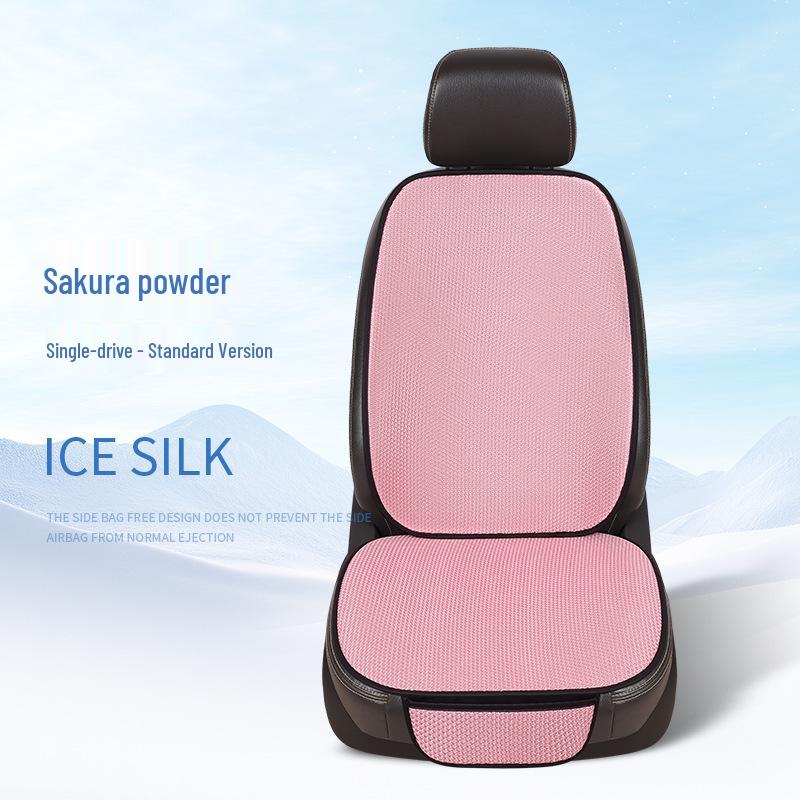 Set di cuscini per seggiolino auto: Seta di Ghiaccio, Antiscivolo, Traspirante, Sette Pezzi, Universale per Tutte le Stagioni.