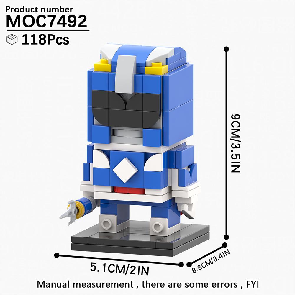 MOOXI MOC Токусацу Команда Brickheadz Совместимые с Аниме Фигурки Строительные Блоки Набор Для Взрослых Игрушки Для Детей Подарки Кирпичи Набор Медола