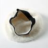 Autumn and winter new rabbit fur hat women's winter warm beret women's face small painter hat