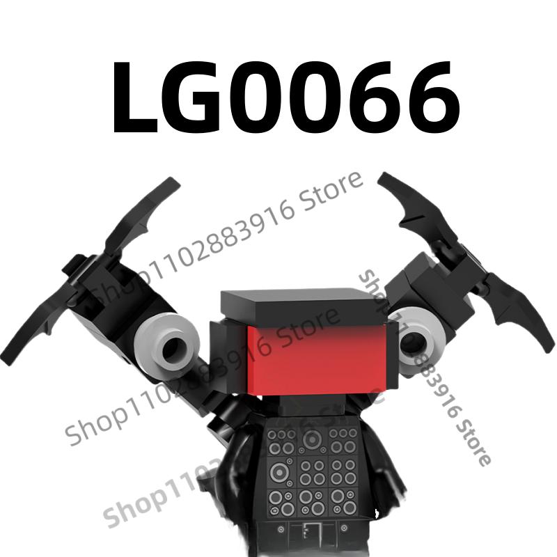 Non-Toxic Skibidi Toilet Man Building Blocks Moc Kdl818 Lg1009 House Accessories Titan Tv Monitor Speakman Figures Toys For Birthday Gift