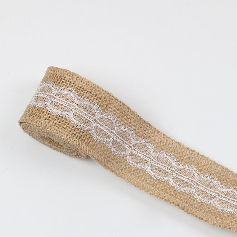 

Льняное кружево Ширина Ленточная пеньковая веревка Декорация Детский сад Кольцо Кружево Льняной рулон Материал для рукоделия Аксессуары 5cm Lace Linen Roll
