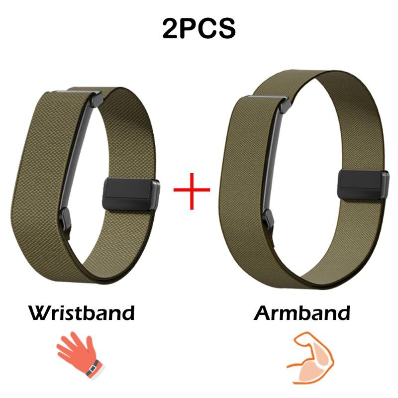 Magnetisches Nylon-Ersatzarmband für Google Fitbit Air 2-in-1 Armband + Armband-Set Integrierter Metallrahmen Strapazierfähiges Sportband