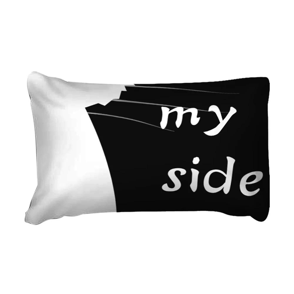 Couples Design Cat Side My Side Beddings 3pc/set Duvet Cover Set Soft Comfortable Bedding Set Black White Comforter Cover Home E
