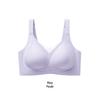 Plus Size Seamless Soft Support Jelly Strip Bra with Fixed Cup and Adjustable Anti-Sagging Feature