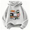Funny Sushi Cat Food Design Printed Hoodie Kids Cat Children's Sweatshirt Hoody for Boys Girls Spring Y2k Casual Hoodies