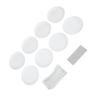 8Pcs Bone Spitting Dish Round Plate Domestic Snack Small Dish Table Garbage Dish Set with Drainage