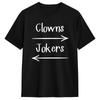 Maglietta in Cotone Vintage Direzione Clown a Sinistra Buffoni a Destra per Abbigliamento Unisex Estate 2026 Maglietta Magliette Novità
