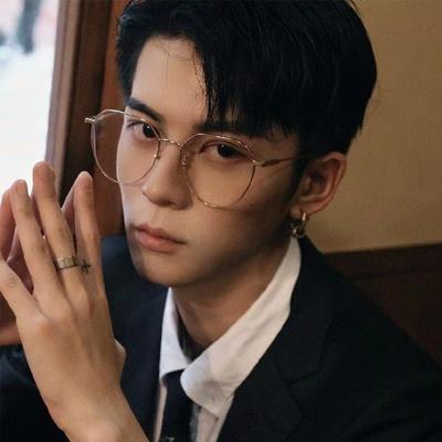 Frame for Male and Female Students, Myopia Anti-blue Light Glasses Frame, Round Frame, Retro Gold, Can Be Equipped with Prescription Flat Glasses