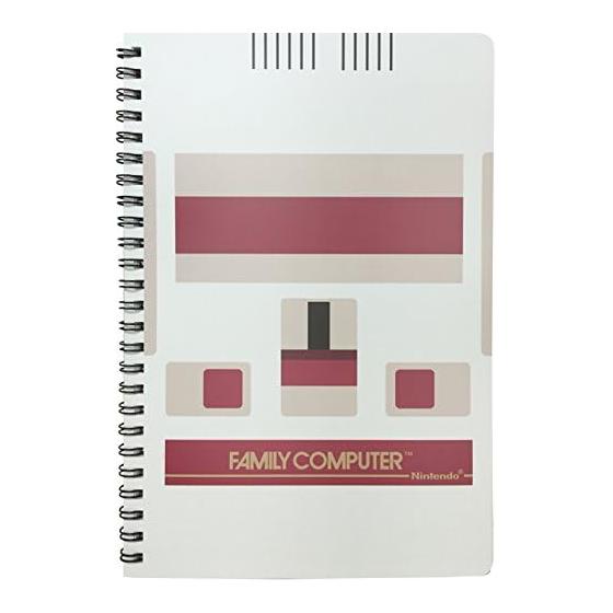 Family Computer Series Ring Notebook A - Famicom Design, 40 Sheets (80 Pages) / 7mm Rule / Twin Ring Binding
