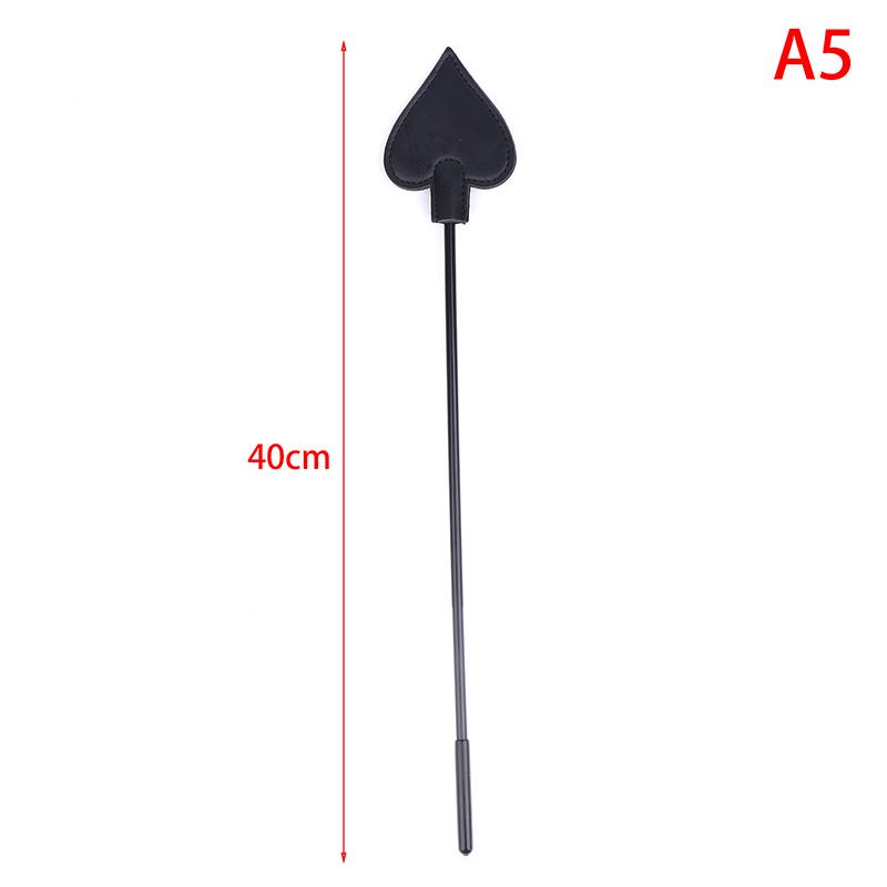 1 Pc PU Leather Horse Crop Soft Anti-slip Handle Riding Paddle Equestrian Riding Crop Sports Game Role Play Whip