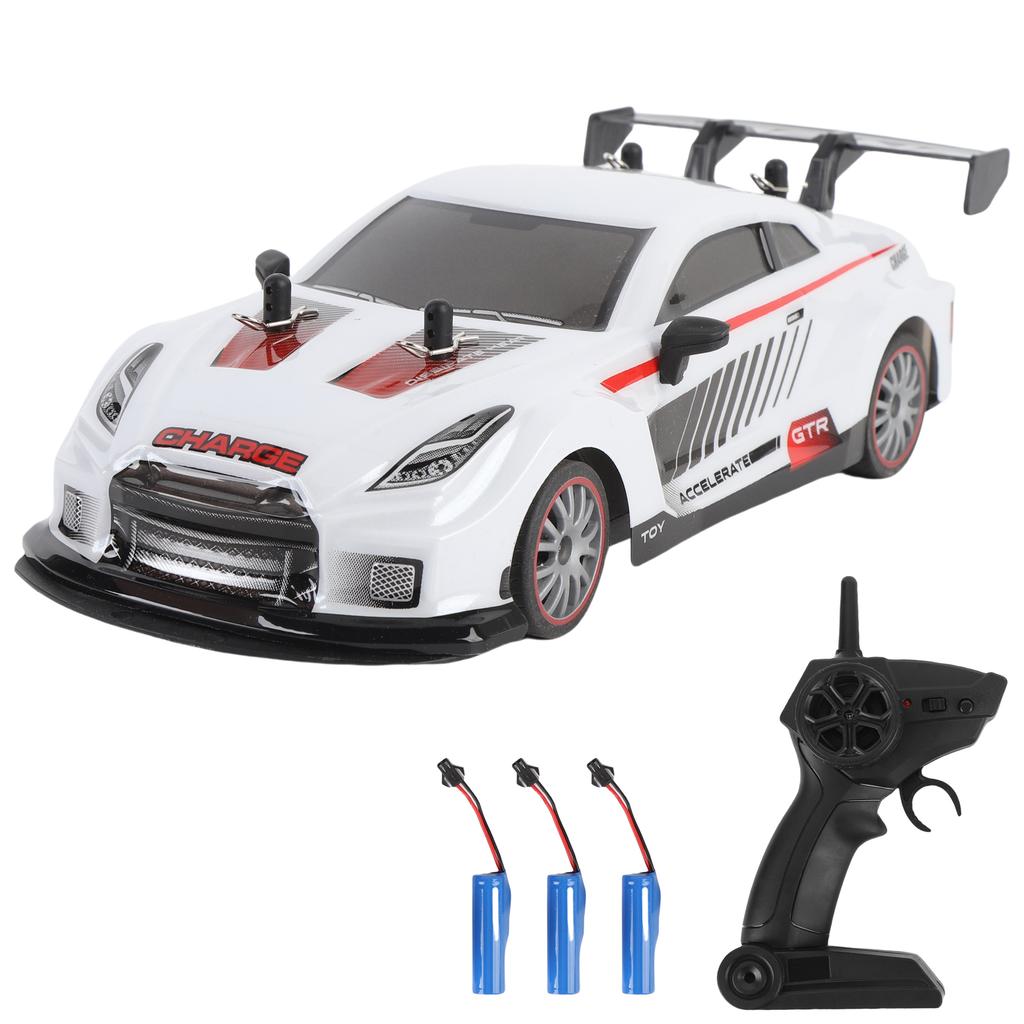 Remote Control Car, Rechargeable 4WD Drifting Vehicle with Spray Function and Lights, 2.4GHz Toy Car for Kids Boys