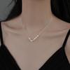 Elegant Heart Pearl Necklace - Simple, Fashionable, Gentle Clavicle Chain for Women
