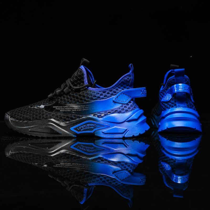 Sko Herre Joggesko Herre Herre Fritidssko Tenis Luksussko Trener Race Snørefrie Sko Mote Loafers Løpesko for menn