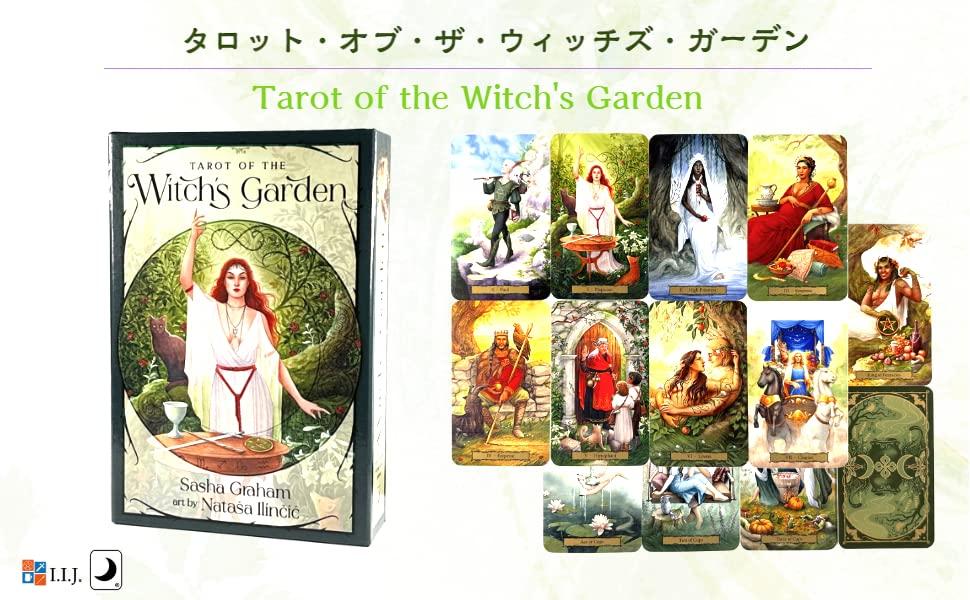 I.I.J Tarot of the Witch's Garden, Waite Edition, 78 Cards, Tarot Reading, with Japanese Instructions, Authentic Product